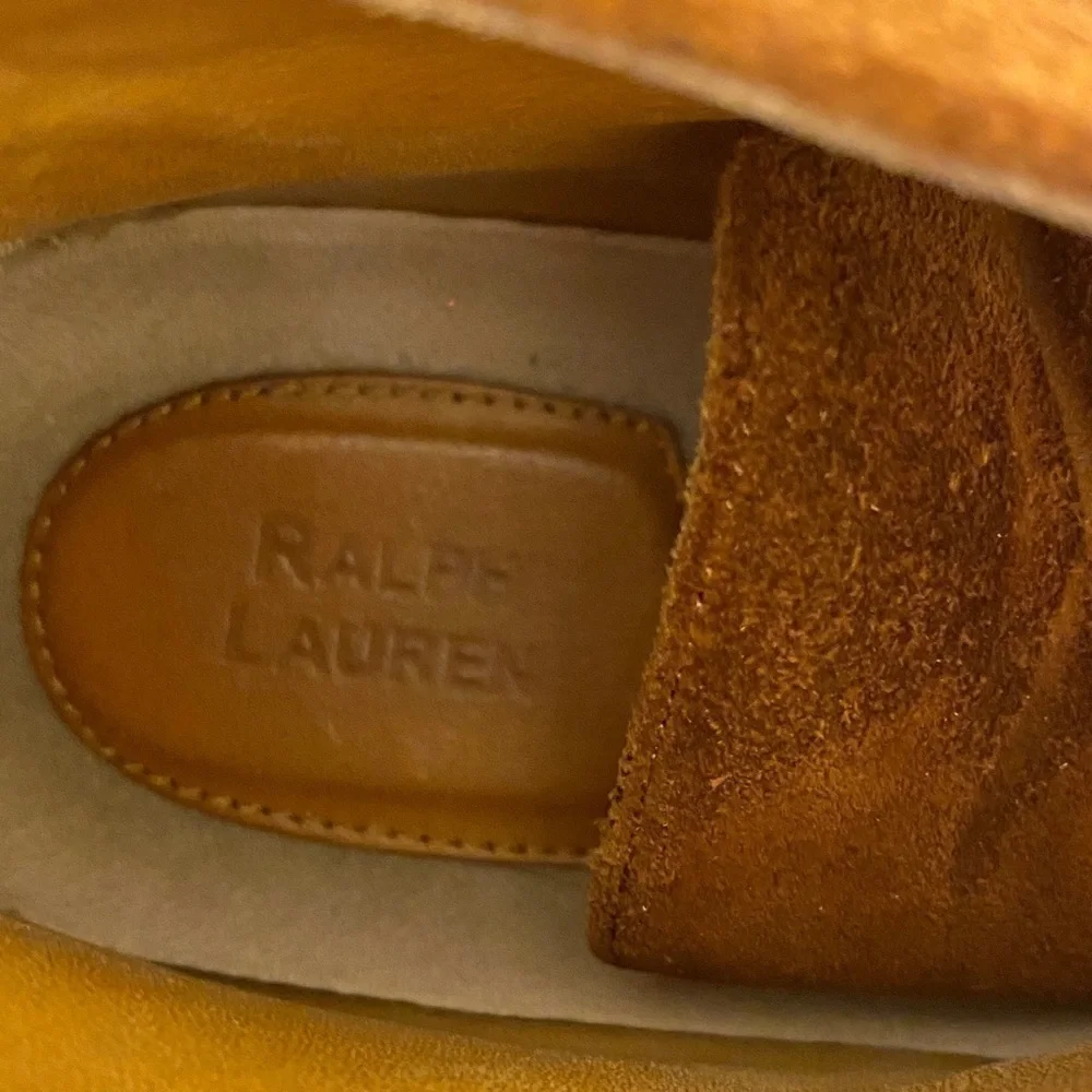 Ralph Lauren Suede Leather Chukka Boots Women’s Size 7.5 Rust Brown